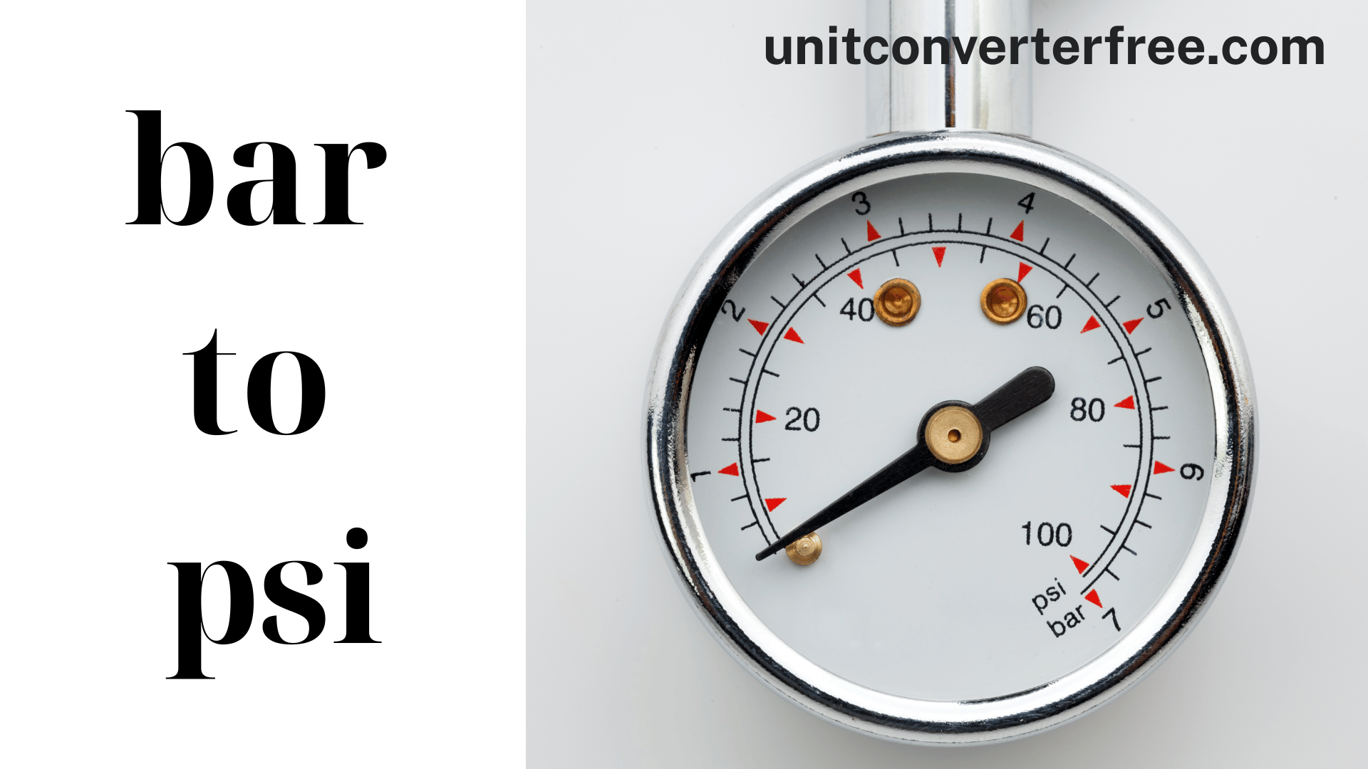 Convert Bar To Psi Using Tools and Calculators