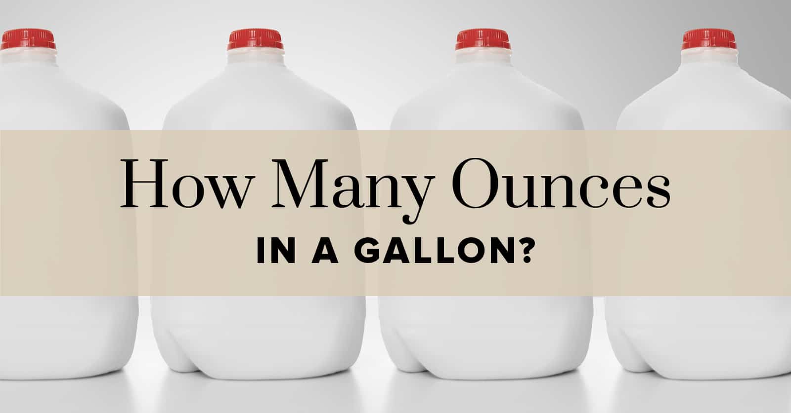 Fluid Ounce to Gallon Conversion Formula