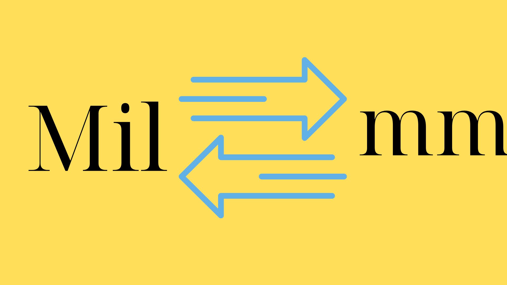 Convert Mil to mm